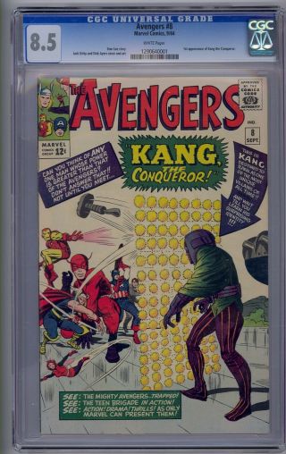 Avengers 8 Cgc 8.  5 1st App Kang White Pages