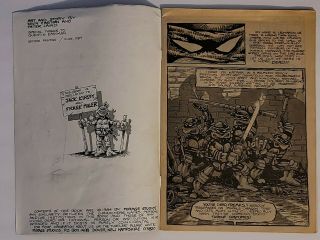 TEENAGE MUTANT NINJA TURTLES 1 Mirage June 1984 2nd Print Eastman Laird ' s TMNT 3