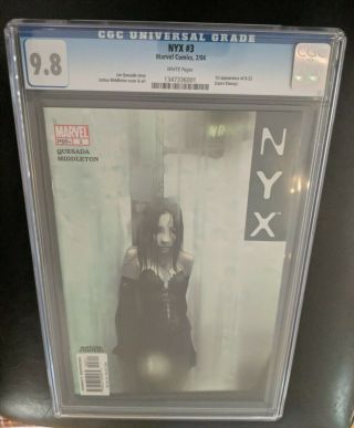 Nyx 3 Cgc 9.  8 White Pages First Appearance Of X - 23 Laura Kinney Feb 2004 Marvel