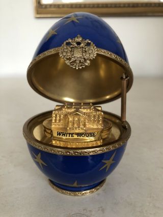 Faberge Egg American Freedom Egg White House Limited Edition Number 14
