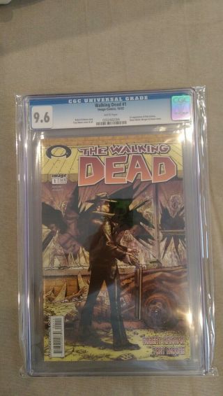 Walking Dead 1 Cgc 9.  6 Image 2003 White Pages