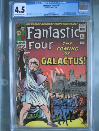 Fantastic Four 48 Cgc 4.  5 Marvel Comics 1966 1st App Silver Surfer & Galactus