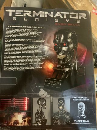 Terminator Genisys 1:1 Life Size Endoskull Chronicle Sideshow Endo Bust