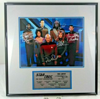 Star Trek The Next Generation Full Cast Signed Autographed 410/2500