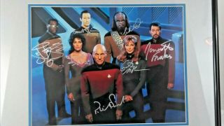 Star Trek The Next Generation Full Cast Signed autographed 410/2500 2