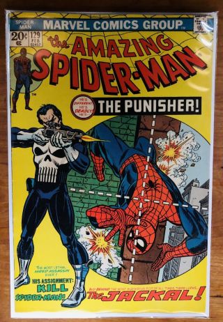 Spider - Man 129 / 1st App The Punisher 9.  0 Flat Cover / Marvel Comic Rare