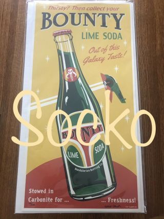 Boba Fett Star Wars Bounty Lime Soda Mandalorian Acme Archives Poster Print 2