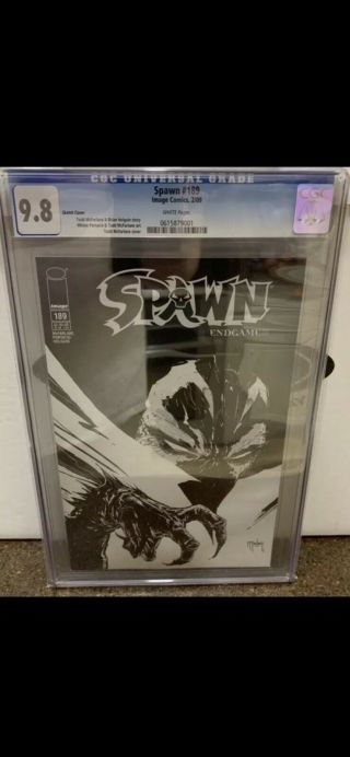 Spawn 189 Cgc 9.  8 Todd Mcfarlane Sketch Cover White Pages Rare