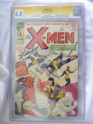 X - Men 1 (1963) Cgc 6.  5 (ss) Signature Series - Stan Lee Autograph 1 Of 17 Signed