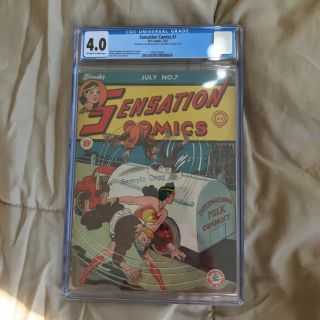 Sensation Comics 7 Cgc 4.  0