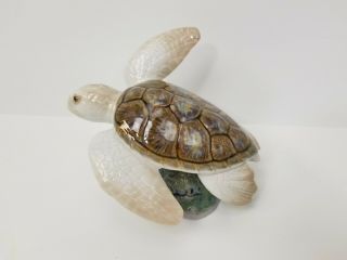 Lladro Porcelain Caribbean Exclusive Sea Turtle Figurine 2