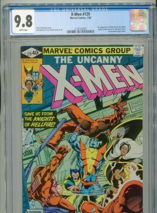 1980 Marvel Uncanny X - Men 129 1st Appearance Kitty Pryde & Emma Frost Cgc 9.  8