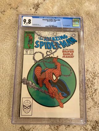 Spider - Man 301 Cgc 9.  8 White Pages Holy Grail Mcfarlane