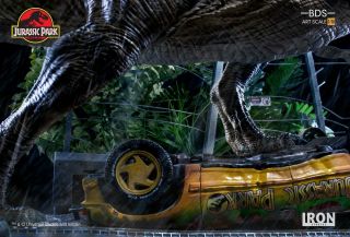IRON STUDIOS Jurassic Park World T - Rex Attack Figure Statue Set A 2