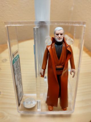 Ben Obi - Wan Kenobi Grey Hair Afa 85 Nm,  Vintage Kenner Star Wars Figure Archival