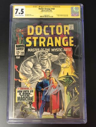 Doctor Strange 169 Cgc 7.  5 Ss Signed Stan Lee 1st Solo Title Marvel