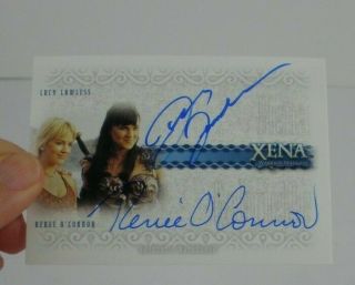 Xena Warrior Princess Autograph Card Da1 Lucy Lawless Renee O 