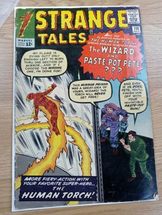 Strange Tales 110 1st App Of Dr.  Doctor Strange,  Wong,  Ancient One 1963 G/vg