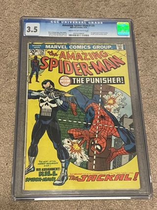 Spider - Man 129 Cgc 3.  5 Marvel 1st Punisher Frank Castle & Jackal