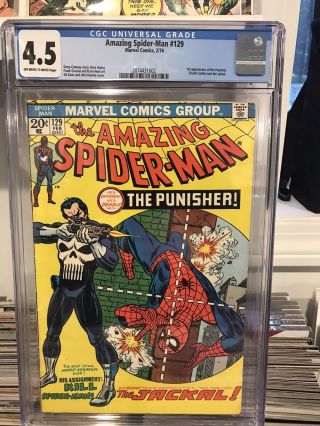 Spider - Man 129.  Cgc 4.  5 1st Appearance Of The Punisher