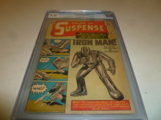 Tales Of Suspense 39 1st App.  & Origin Iron Man Cgc 3.  0 Marvel Comics 1963