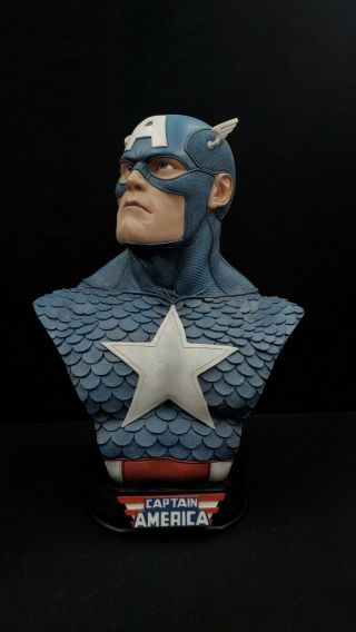 Sideshow Collectibles Captain America Life Size Bust Previously Displayed 4