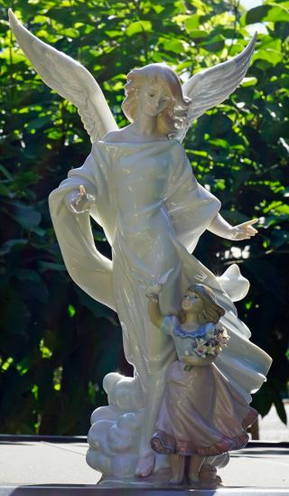 Lladro Figurine Guardian Angel 6352 Limited Edition No.  2815 Signed Daisa 1996