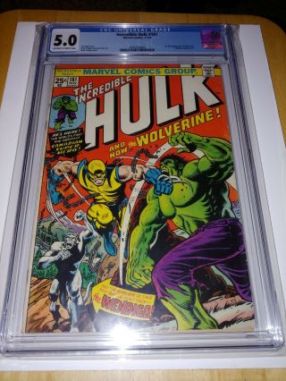 Incredible Hulk 181 Cgc 5.  0 1st Appearance Wolverine Bronze Holy Grail Gorgeous