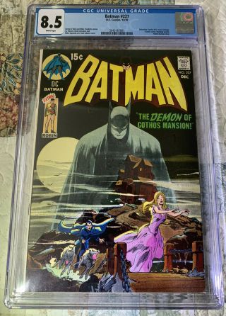 Batman 227 Dc 1970 Cgc 8.  5 White Pages Classic Neal Adams Cover