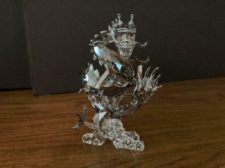 Swarovski Silver Crystal Dragon And Ball,  Box,  Retired