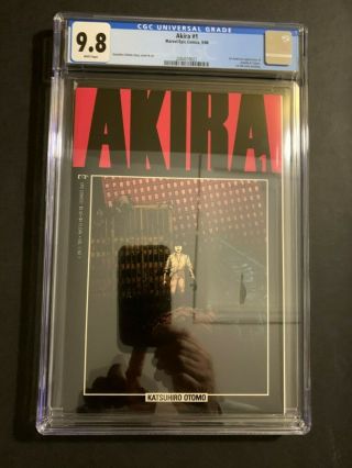 Akira 1 Marvel / Epic Comic (9/88) Cgc 9.  8 W/p Case 163 - 9.  8 
