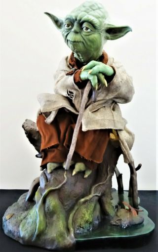 Sideshow Star Wars Yoda Legendary Scale Figure Statue Bust Jedi Master Le