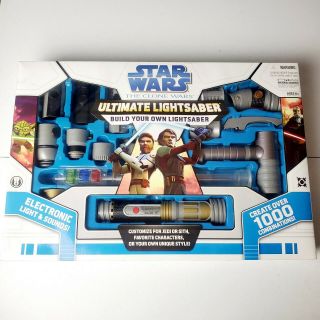 Star Wars : The Clone Wars Ultimate Lightsaber Kit Hasbro Build Your Own Nisp