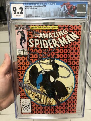 Spiderman 300 First Appearance Of Venom Cgc 9.  2 Nyc Skyline Label