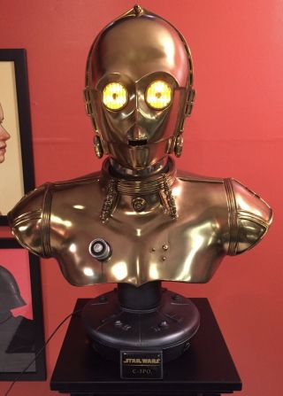 Star Wars Sideshow C - 3po Life - Size Bust 1:1 Scale Fred Barton Droid 153/750