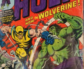 Incredible Hulk 181 CGC 0.  5 First Full Appearance of Wolverine 3