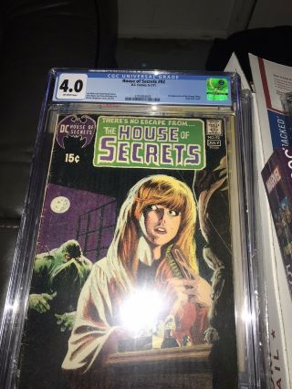 House Of Secrets 92 Cgc 4.  0 1st App Swamp Thing O/w Pages
