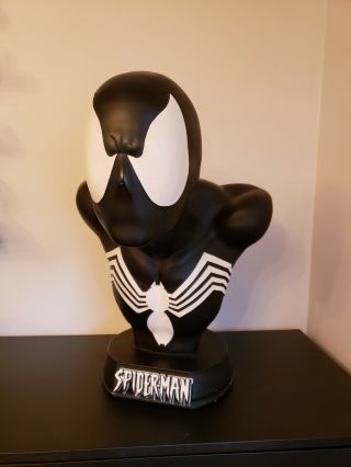 Symbiote Spider - Man Sideshow Life Size Bust Statue Marvel