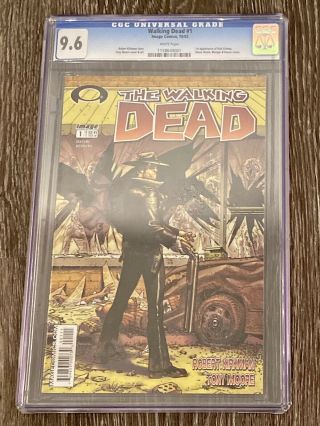 The Walking Dead 1 Cgc 9.  6 (white Image 2003) 1st Appearance Rock Grimes