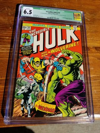 Marvel Comics Incredible Hulk 181 Double Cover Cgc 6.  5 (ext 5.  5) Wolverine