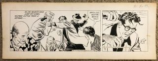 Rip Kirby Daily 2 - 5 - 51 By Alex Raymond,  2 Panel Daily,  Action Packed