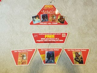 1978 Star Wars Burger King Poster Mobile Display Hard To Find