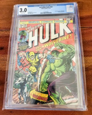 Incredible Hulk 181 Cgc 3.  0 1st Full Wolverine