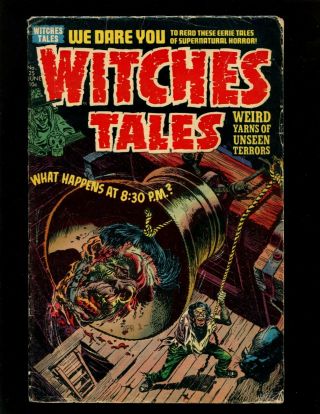 Witches Tales 25 Vg Nostrand Decapitation Cover Mad Barber Horror Suspense