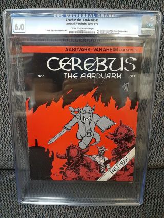 Cerebus The Aardvark 1,  Cgc,  6.  0/fine,  1st Cerebus