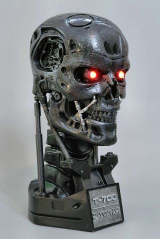 Sideshow Terminator Salvation T - 700 Endoskeleton life - size 1:1 bust t - 800 3