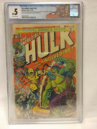Incredible Hulk 181 Cgc 0.  5 First Full Appearance Of Wolverine