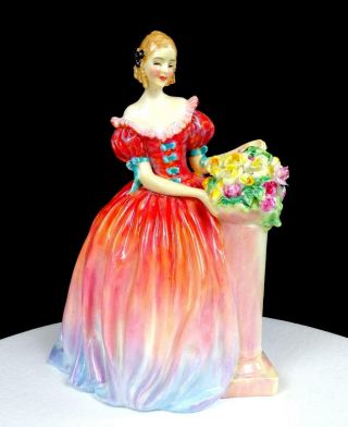 Royal Doulton Hn1926 Roseanna Girl With Flowers 8 " Figurine 1940 - 1949