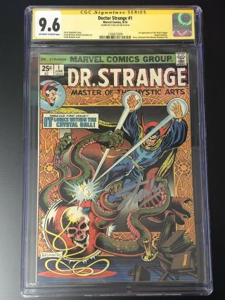 Doctor Strange 1 Cgc 9.  6 Ow/w 1974 1st Silver Dagger Signed Stan Lee Rare