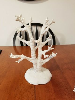 Lenox " The Snow Pals Tree " & Full Set Of 12 Ornaments - Fine Ivory China Made 2005
